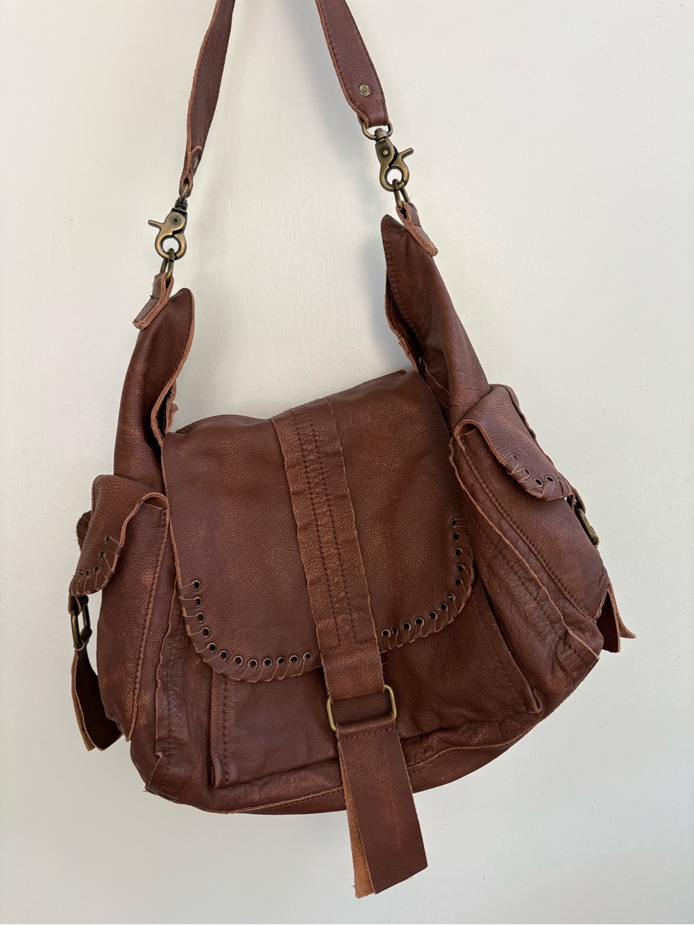 We The Free Leigh Distressed Tote🔥 Large size in Cognac🔥